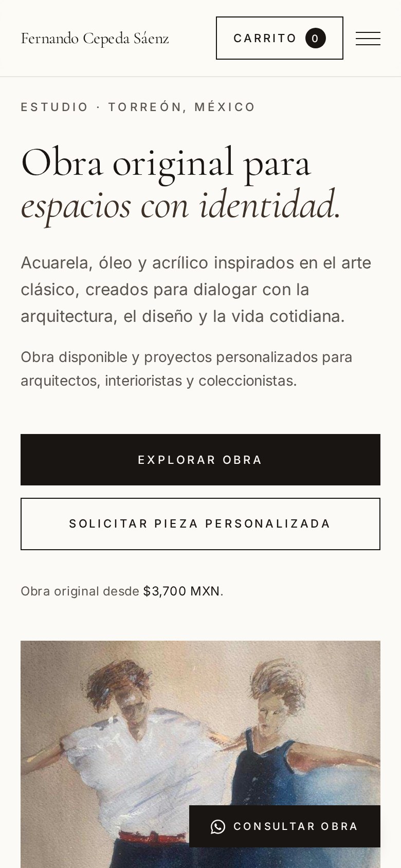 Vista móvil de un proyecto diseñado por GG Agencies